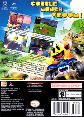 Pac-Man World Rally box cover back